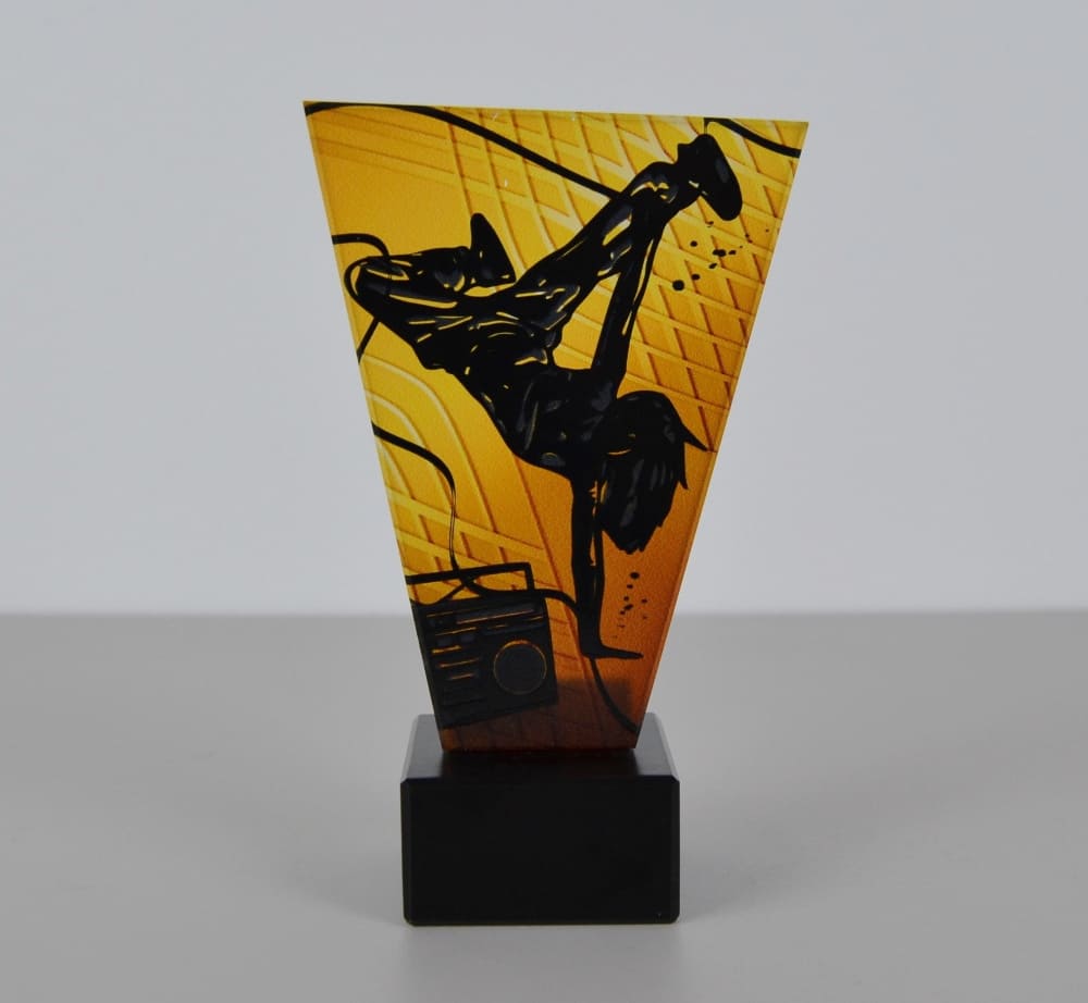 Skleněná Taneční trofej II 15 cm